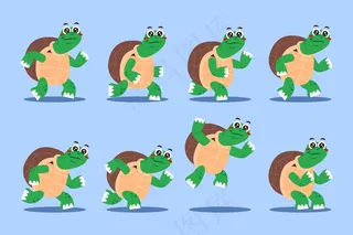 卡通人物动画框架