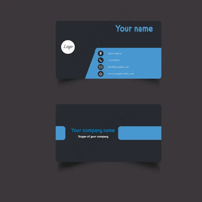 时尚大气创意名片设计cdr矢量模版下载