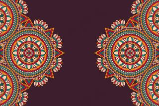 金色矢量豪华装饰曼荼罗设计背景