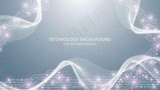 具有电路板电子元件的计算机主板背景。