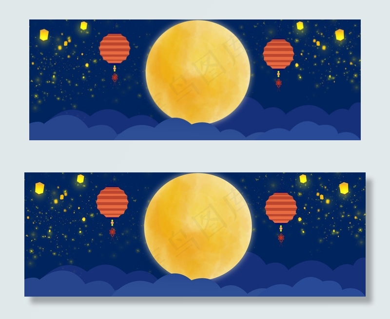 中国风李白诗人电商月饼促销banner