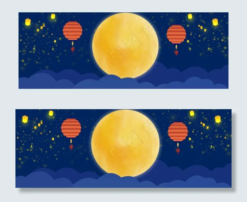 中国风李白诗人电商月饼促销banner(1920*700px 	       )psd模版下载