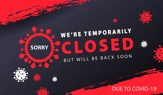 暂时关闭的横幅banner