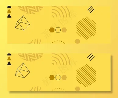 黄色卡通双十一双11淘宝banner