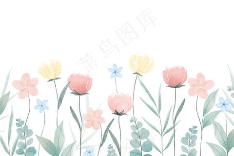水彩春底色