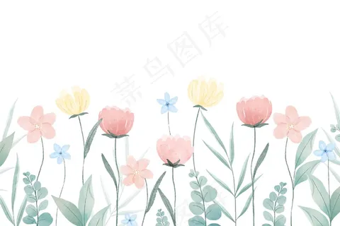 水彩春底色