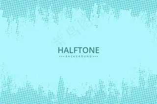 抽象半色调背景浅蓝色调
