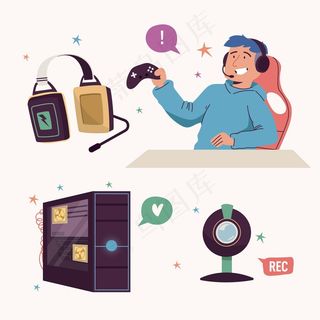 游戏拖缆  元素集合