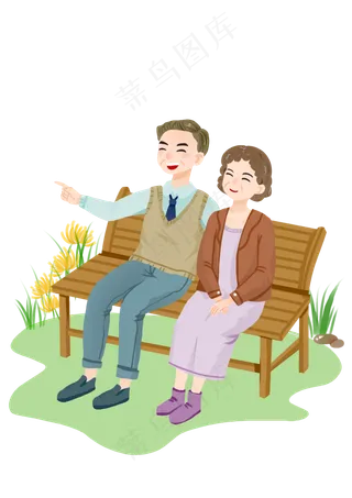 重阳节老人相伴