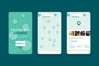 极简位置应用程序app模板