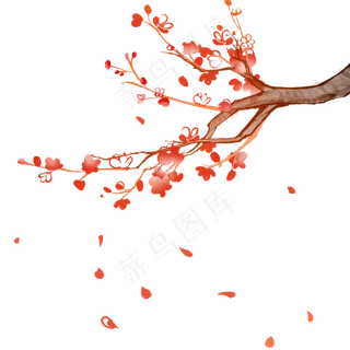 中国风冬天梅花