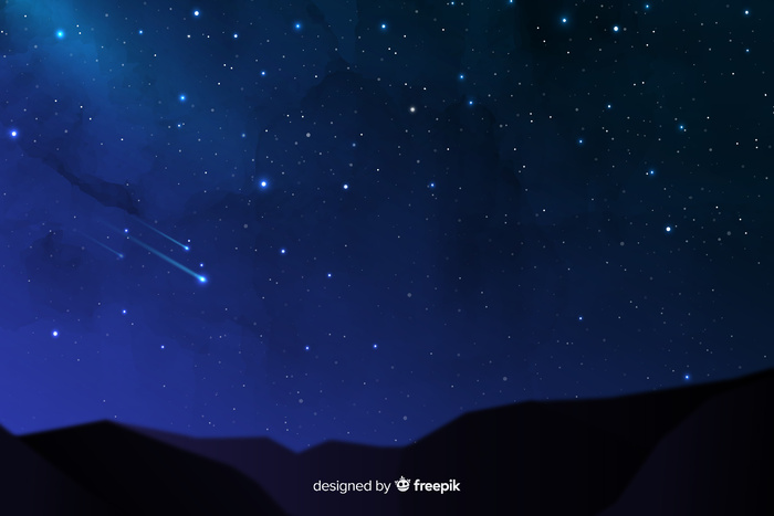 美丽夜晚背景上的流星eps,ai矢量模版下载