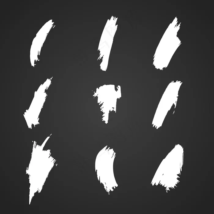 墨笔集eps,ai矢量模版下载