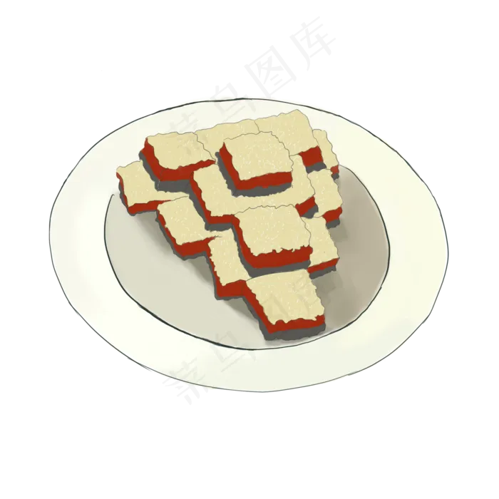 重阳节节日重阳糕糕点(2000X2000(DPI:300))psd模版下载