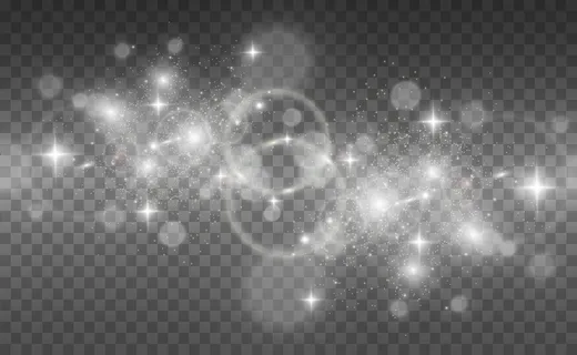 灿烂的金粉载体光芒四射。作为背景的闪闪发光的装饰品。