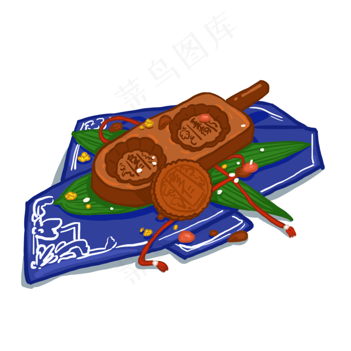 中秋元素商用元素月饼模中秋节(2000X2000)
