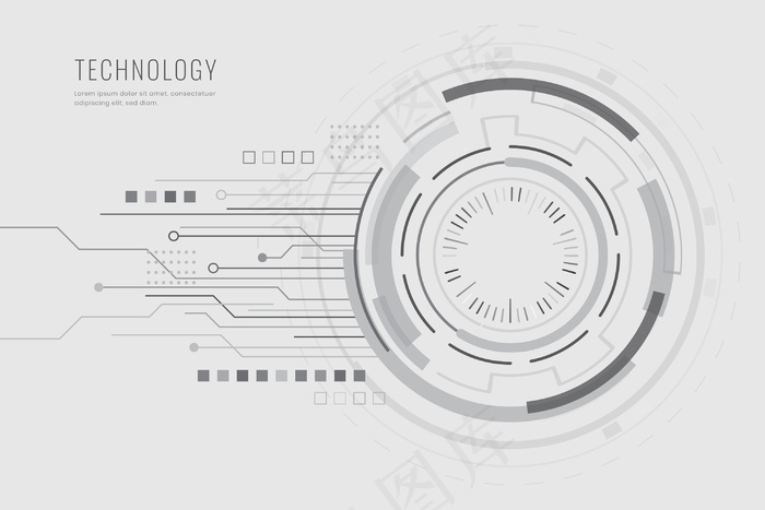 白色数字技术背景eps,ai矢量模版下载