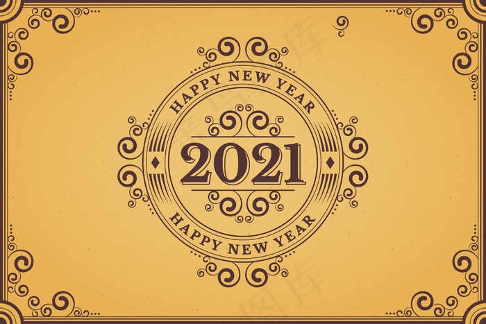 2021年年份背景eps,ai矢量模版下载