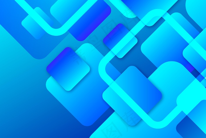 蓝色重叠窗体背景eps,ai矢量模版下载