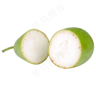 绿色切开的瓜类食物