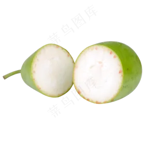 绿色切开的瓜类食物
