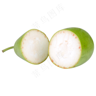 绿色切开的瓜类食物