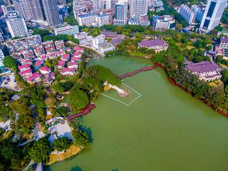 福州西湖航拍摄影