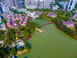 福州西湖航拍摄影