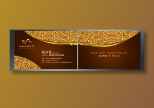金色|花纹|名片|海报|广告名片|