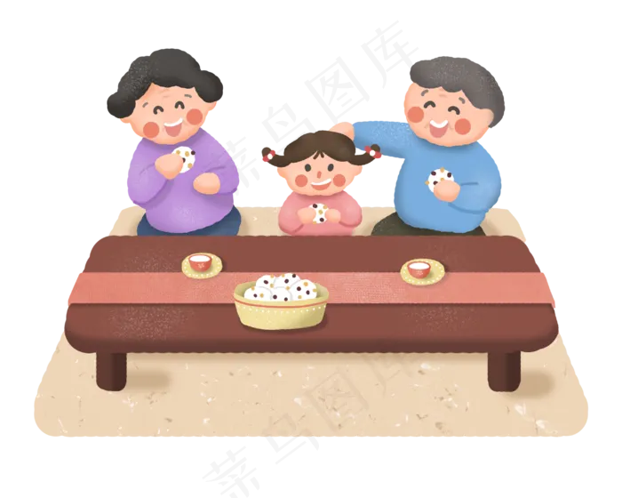 重阳节与老人一起吃重阳糕(2953X2362(DPI:300))psd模版下载