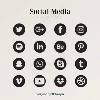 社交媒体logo系列