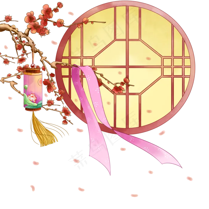 中国风古典窗户(2000X2000(DPI:300))psd模版下载