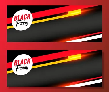 黑色星期五销售时尚网络广告横幅banner
