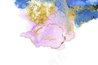 金箔水彩画壁纸