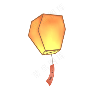 手绘情人节孔明灯