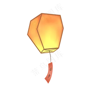 手绘情人节孔明灯