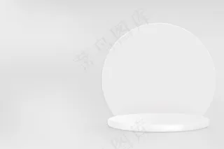 带有灰色调展示台的 3d 产品背景