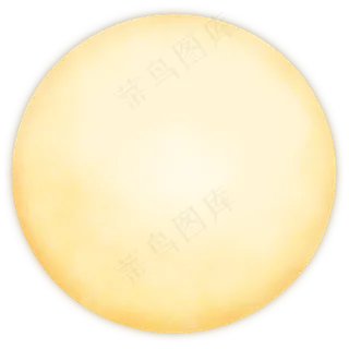 白色透明月亮中秋贺卡