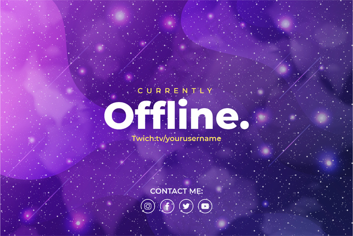 galaxy twitch游戏背景eps,ai矢量模版下载