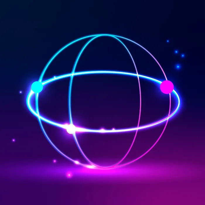 紫色色调的全球网络图标eps,ai矢量模版下载