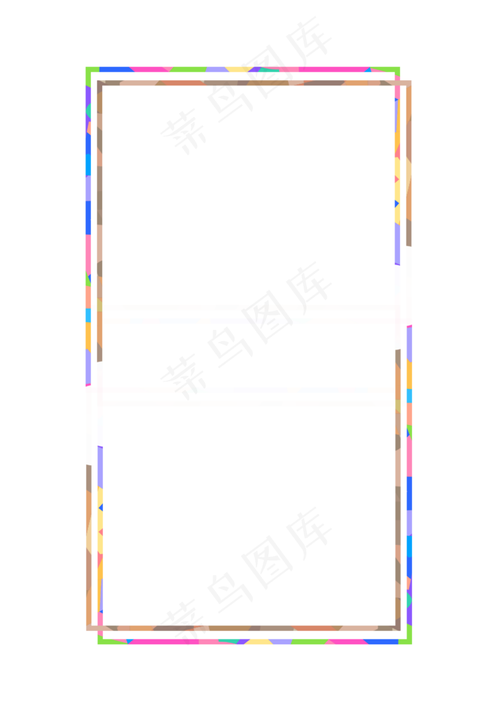 迷彩边框纹理设计免抠