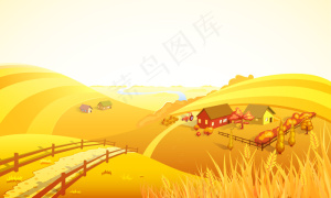 秋季农场景观构成