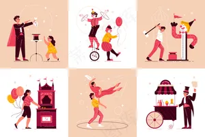 马戏团游乐场作品集