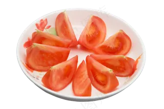 切开红色西红柿