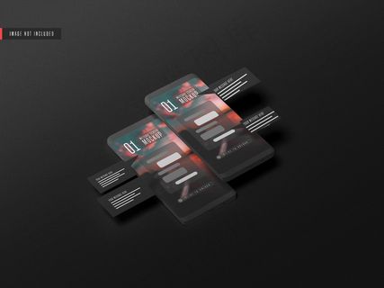 手机模型样机上的消息会话概念