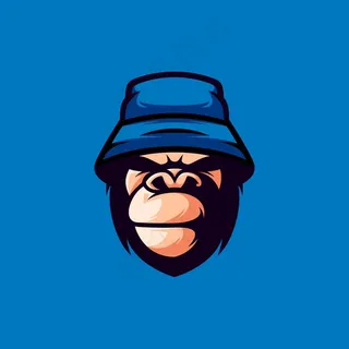 帽子大猩猩设计插图