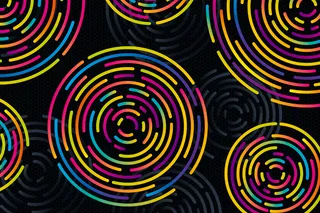 抽象背景，彩色圆圈