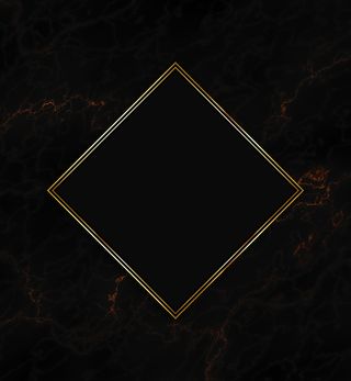 黑色纹理背景上的金色边框