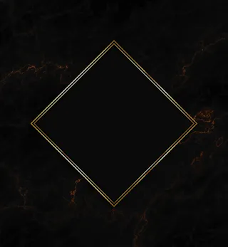 黑色纹理背景上的金色边框
