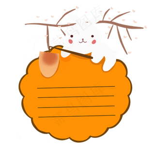 中秋玉兔边框
